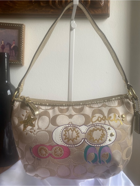 Coach Handbags - Coach Poppy Sunglasses Graphic Mini Bag • Signature C Canvas • EUC